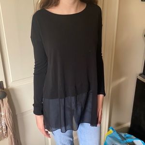 EILEEN FISHER 100% SILK BLOUSE